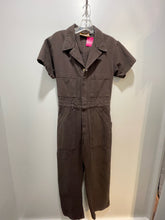 Load image into Gallery viewer, Big Bud Press espresso brown short sleeve Jumpsuit, Size M
