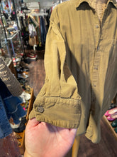 Load image into Gallery viewer, CP Shades Tan mini cord long cut Button Up Top
