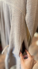 Load image into Gallery viewer, Usaato Tan knit Longsleeve cinch accents Dress
