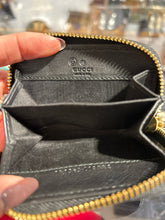 Load image into Gallery viewer, GUCCI Black Leather Logo print coin Wallet
