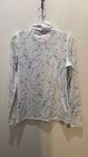 Load image into Gallery viewer, Love Shack Fancy white &amp; blue Floral NWT! half zip Top

