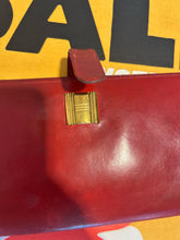 Load image into Gallery viewer, Hermes VINTAGE Red Leather gold accent AS IS Wallet
