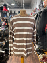 Load image into Gallery viewer, AYR Beige and white Cotton striped Longsleeve Top, Size M
