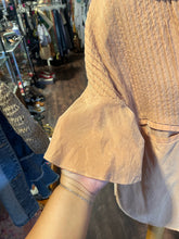 Load image into Gallery viewer, SANCIA Peach Cupro Button up shortsleeve Top
