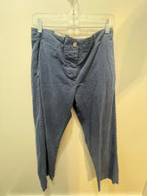 Load image into Gallery viewer, Nili Lotan Navy Cotton Blend button fly Pant, Size 8
