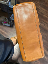 Load image into Gallery viewer, Coach cognac Leather turn lock clasp Purse, Gently worn inside
