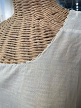 Load image into Gallery viewer, Hazel Brown Beige Cotton Patchwork Sleeveless raw hem Dress, Size 3=L
