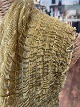 Load image into Gallery viewer, Akihiko Izukura Yellow Crinkle open Sleeveless Top, Size M/L
