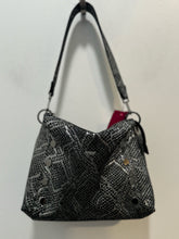 Load image into Gallery viewer, Hammitt Charcoal Leather python print Size Medium multi strap option Purse
