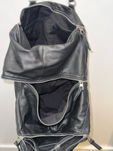 Load image into Gallery viewer, LIEBESKIND Black Leather braided strap multi pocket Purse
