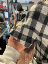 Load image into Gallery viewer, GUCCI gray &amp; black Wool Gingham Embellished brooch Dress
