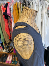 Load image into Gallery viewer, Black Label RUNDHOLZ Almost Black Cotton sleeve cutout Dress
