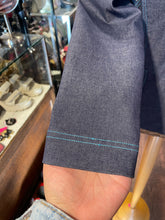 Load image into Gallery viewer, St. John Sport Blue Cotton Blend White stripe accent Jacket, Size P
