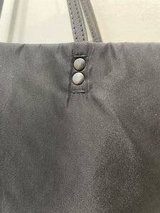 Prada Black Nylon tessuto Size large tote side traingle Purse