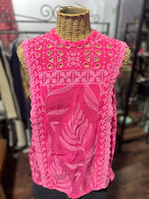 Load image into Gallery viewer, Johnny Was orchid Rayon embroidery Cap Sleeve Top, Size S
