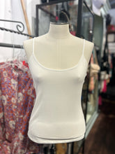 Load image into Gallery viewer, CABALLERO White Floral sheer cami attached Top
