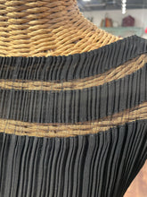 Load image into Gallery viewer, Veeca Black crinkle fabric sheer accents Dress, Size XS
