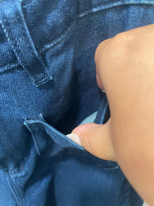 Rollas Blue Cotton  high rise wide leg Jeans, Size 27
