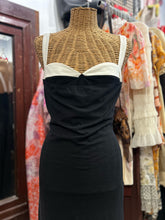 Load image into Gallery viewer, Reformation Black &amp; White cotton &amp; spandex color block Tank midi Dress, Size XL
