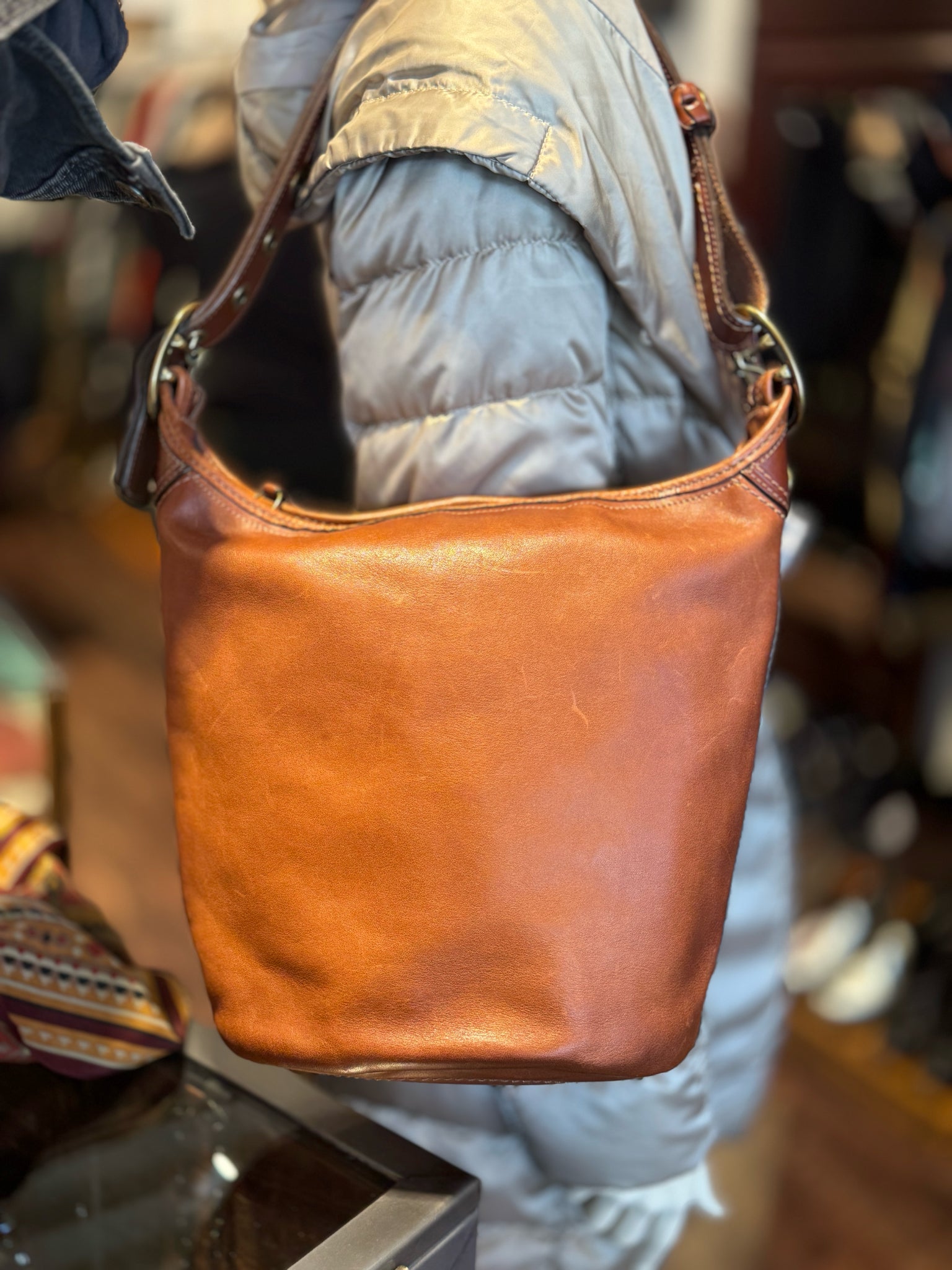 Coach Brown Leather Bucket bag Vintage Purse