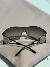 Load image into Gallery viewer, VERSACE Gently Worn black &amp; silver Sunglasses

