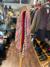 Load image into Gallery viewer, Aviator Nation Orange &amp; Black animal velvet trim Sweatshirt, Size M
