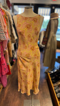 Load image into Gallery viewer, Tova Celine pink &amp; yellow Silk floral paisley midi tank Dress, Size S

