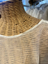 Load image into Gallery viewer, Meg by Design Off white Silk sheer Layering Top, Size One Size
