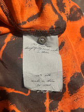 Load image into Gallery viewer, Raquel Allegra Orange &amp; Brown 100% silk sheer tye dye Dress
