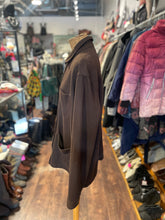 Load image into Gallery viewer, Massimo Dutti Chocolate Wool Blend button down W/Collar Sweater, Size XL
