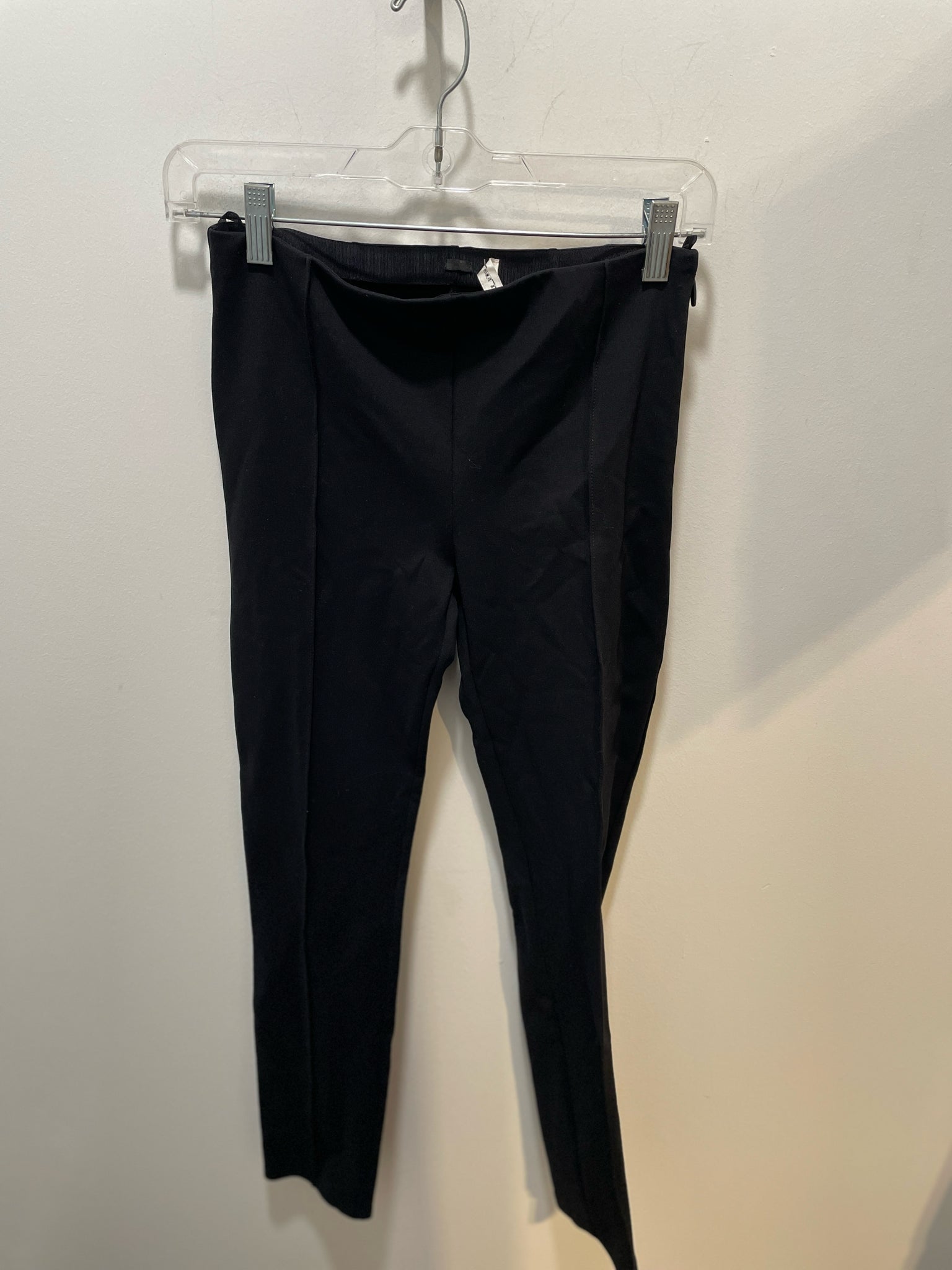 The Row Black Viscose blend fitted ankle Pant, Size S