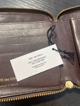 Load image into Gallery viewer, Comme des Garcons Brown Leather star embossed Wallet, Box Included
