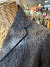 Load image into Gallery viewer, Masahiro Miyazaki brown &amp; grey fuzzy accent Blazer, Size 38
