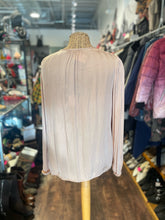 Load image into Gallery viewer, Raquel Allegra Peach Viscose blend snap button longsleeve Top, Size 2=M
