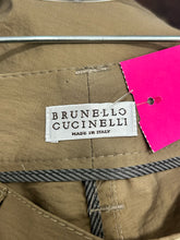 Load image into Gallery viewer, Brunello Cuccinelli Tan Cotton Blend Wide Leg Pant, Size 6
