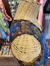 Load image into Gallery viewer, Biya Johnny Was Brown &amp; Blue Mesh embroidered Layered Dress, Size M
