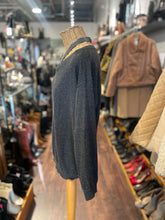 Load image into Gallery viewer, Brunello Cuccinelli Dark Gray Cashmere Blend embellished Signature collar Top, Size M
