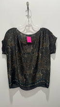 Load image into Gallery viewer, Comme Ca Ism multi Silk Paisley quater sleeve Boxy Top
