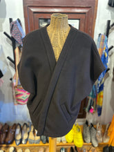 Load image into Gallery viewer, Erica Tanov Dark Brown Blend Short sleeve pocket Jacket
