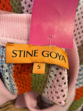 Load image into Gallery viewer, Stine Goya pink multi Viscose knit cutout Short sleeve Top
