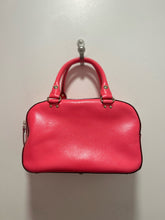 Load image into Gallery viewer, Kate Spade Hot Pink Leather Logo Size Small bowler Purse
