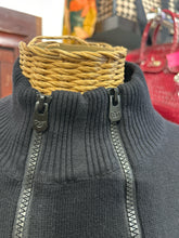 Load image into Gallery viewer, Desigual Black, white &amp; red Cotton stitching detail Zip Up zipper detail Jacket

