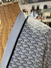 Load image into Gallery viewer, SANDRO Blue &amp; Black Viscose blend Houndstooth Sweater, Size 1=Small
