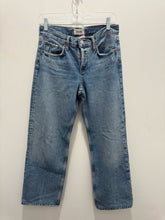Load image into Gallery viewer, Agolde faded blue Denim button fly Low Rise Jeans
