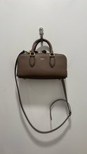 Load image into Gallery viewer, Coach Taupe genuine leather square Gold Hardware Multi strap option Purse

