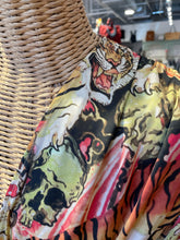 Load image into Gallery viewer, aniye by Yellow &amp; Orange Polyester animal print w/ tie shoulder flowy Dress, Size 44
