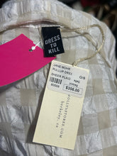 Load image into Gallery viewer, Dress to Kill Beige Gingham Sleeveless sheer Dress
