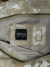 Load image into Gallery viewer, LATICO Taupe sparkle leather Tote Purse
