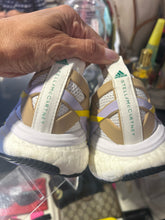 Load image into Gallery viewer, adidas x Stella McCartney white,yellow &amp; purple silicone Size 9 sneaker Shoe
