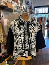 Load image into Gallery viewer, When Simon Met Ralph Black &amp; White Abstract layering Top

